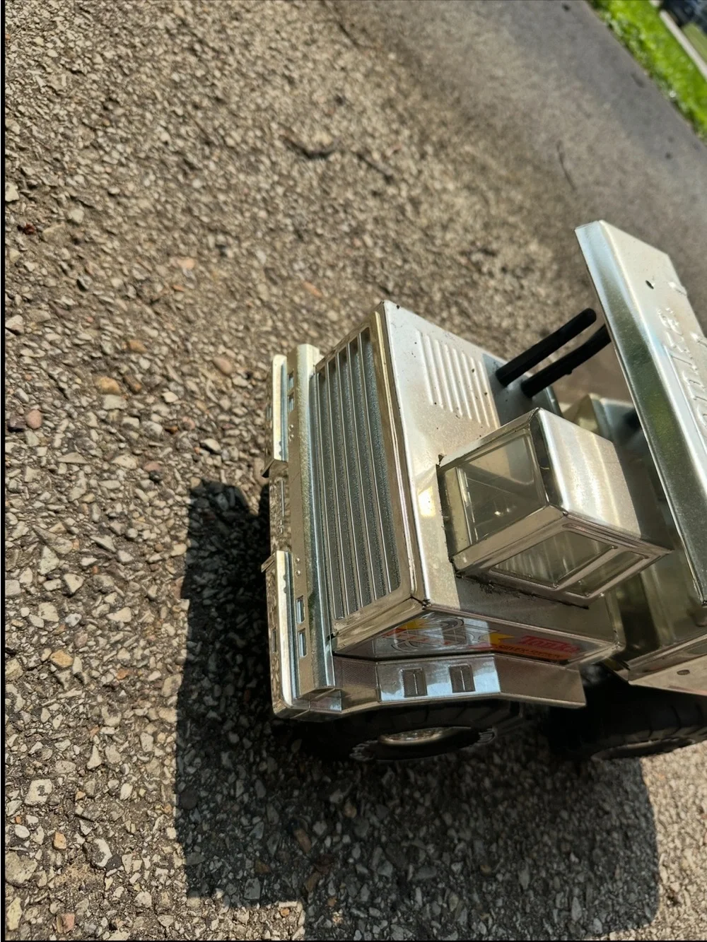 Vintage Tonka 25th Anniversary Silver Edition Dump Truck - Steel